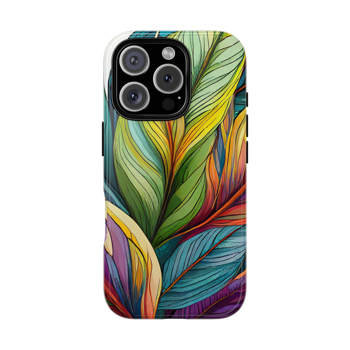 Vibrant Tropical Leaf Tough Phone Case - Studio 653