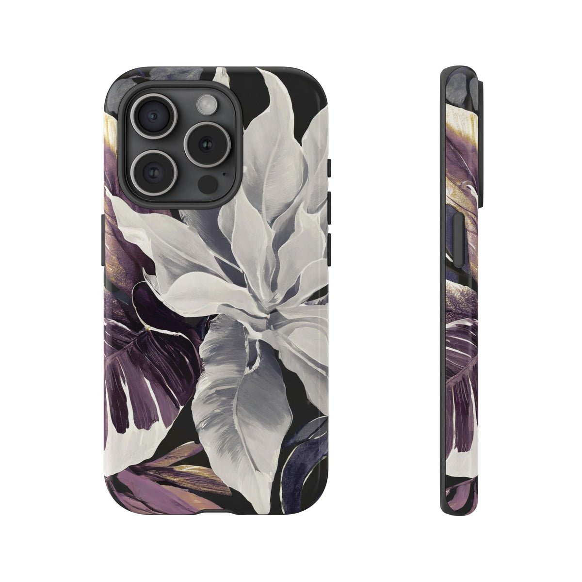 White & Plum Floral Tough Phone Case - Studio 653