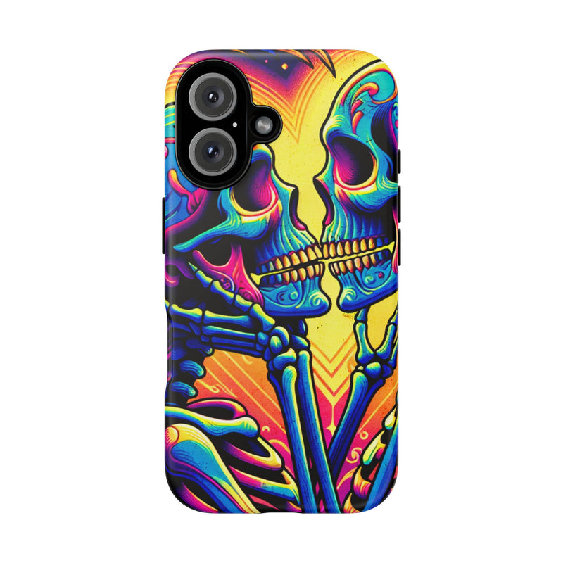 Colorful Skull Couple Tough Phone Case - Studio 653