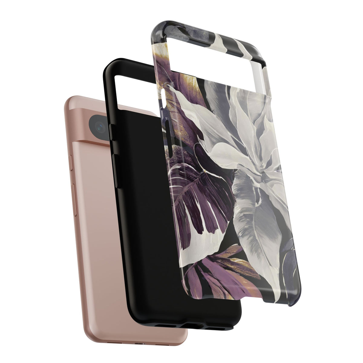 White & Plum Floral Tough Phone Case - Studio 653