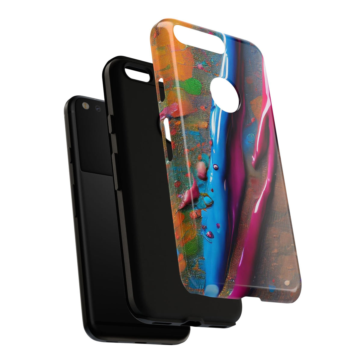 Colorful Artistic Paint Splatter Tough Phone Case - Studio 653