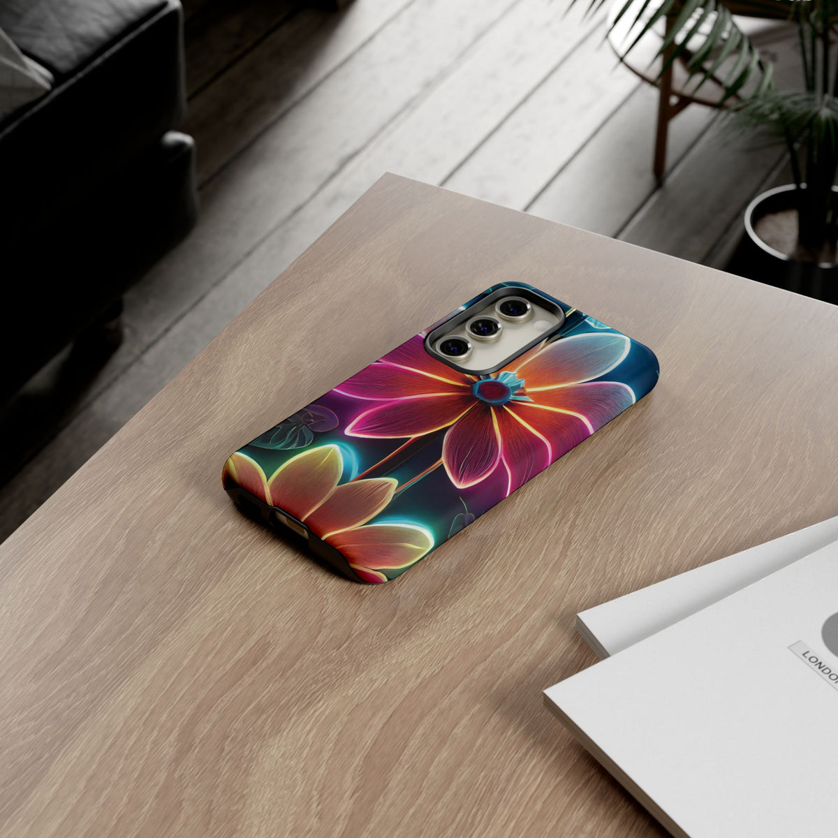Vibrant Neon Flowers Tough Phone Case - Studio 653