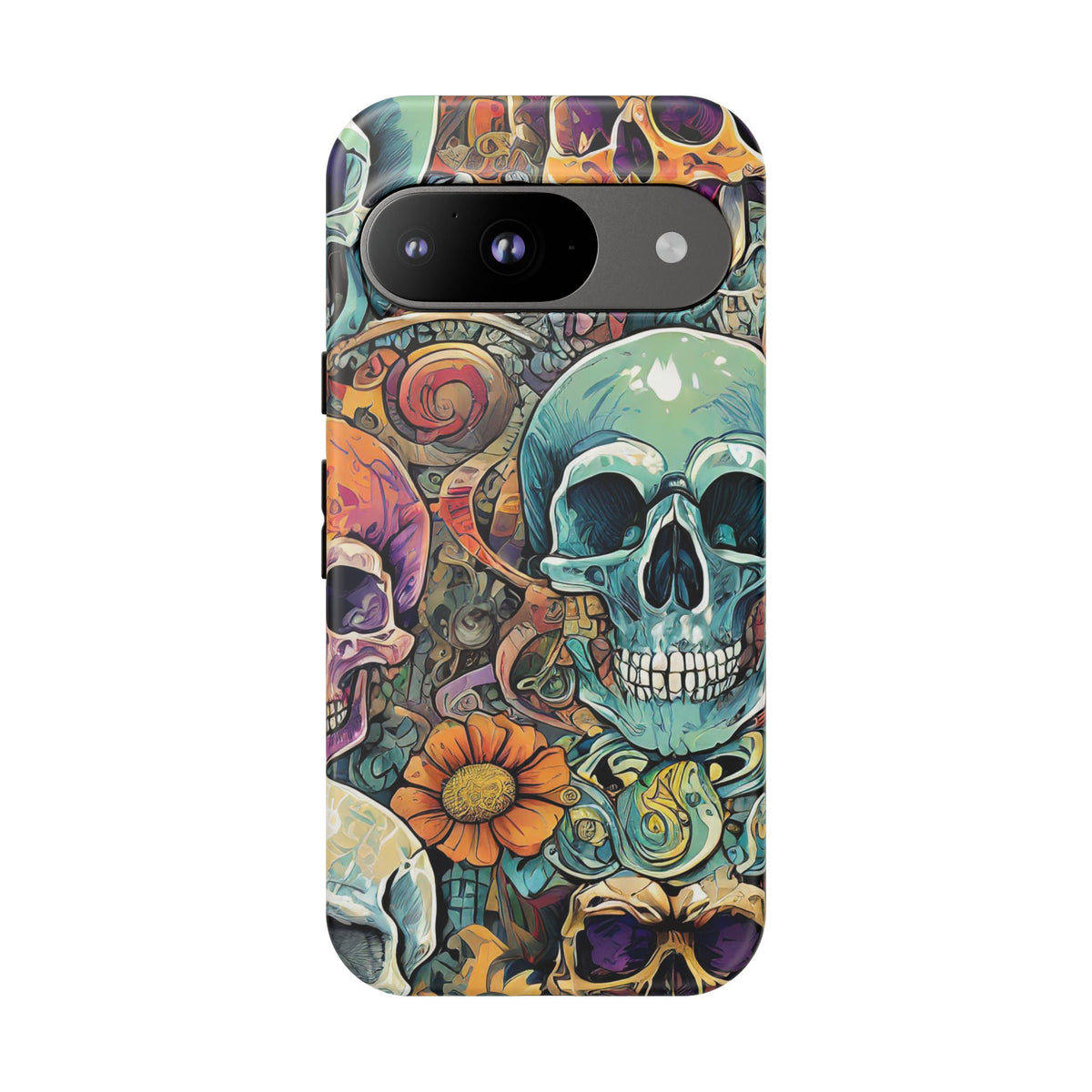 Artistic Skull Collage Tough Phone Case - Studio 653