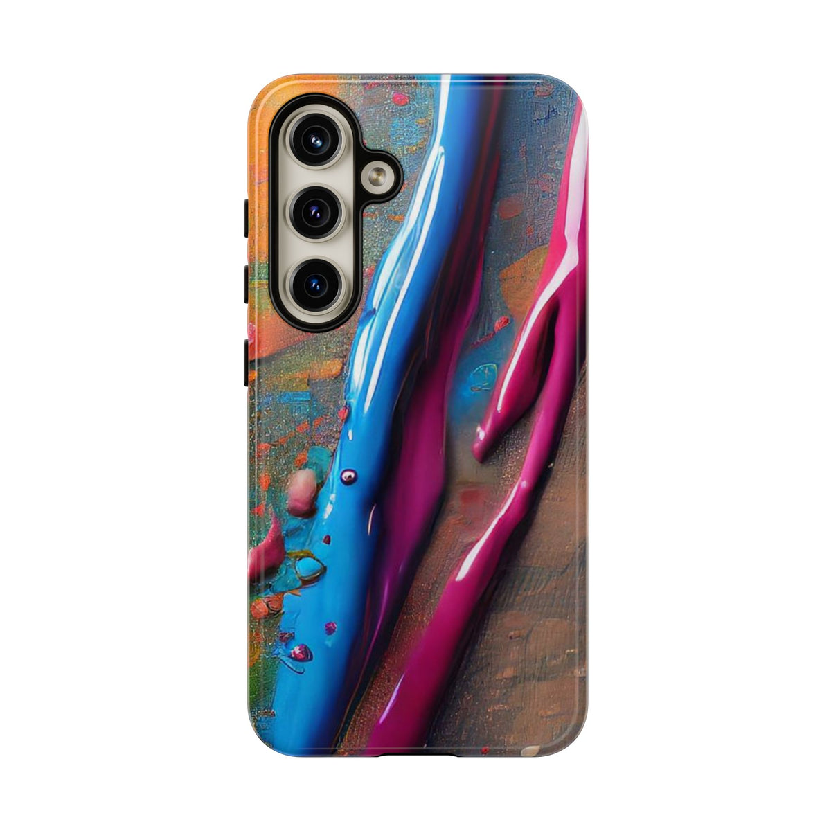 Colorful Artistic Paint Splatter Tough Phone Case - Studio 653