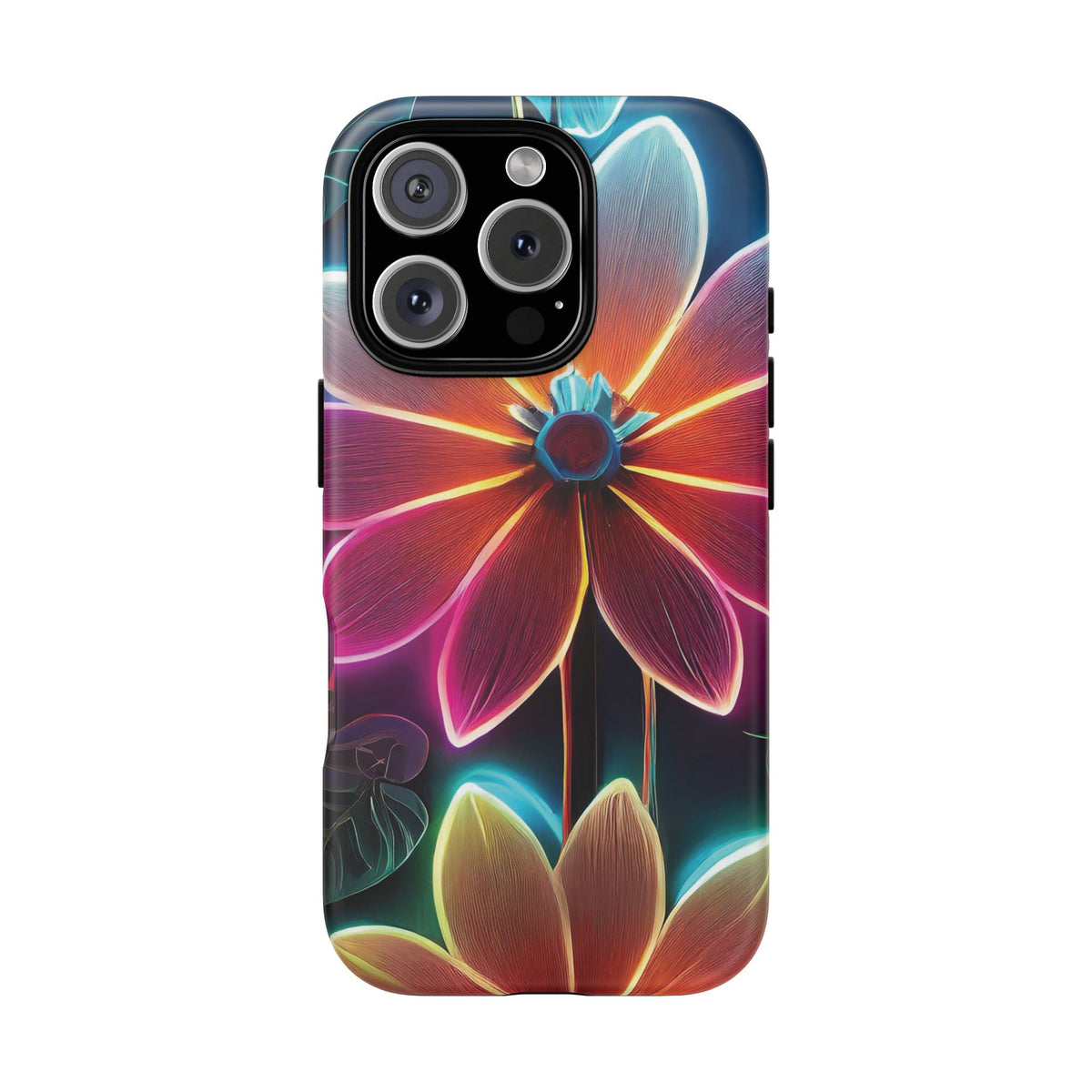 Vibrant Neon Flowers Tough Phone Case - Studio 653