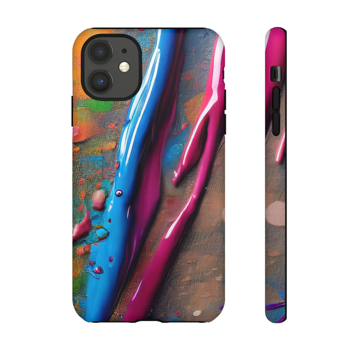 Colorful Artistic Paint Splatter Tough Phone Case - Studio 653