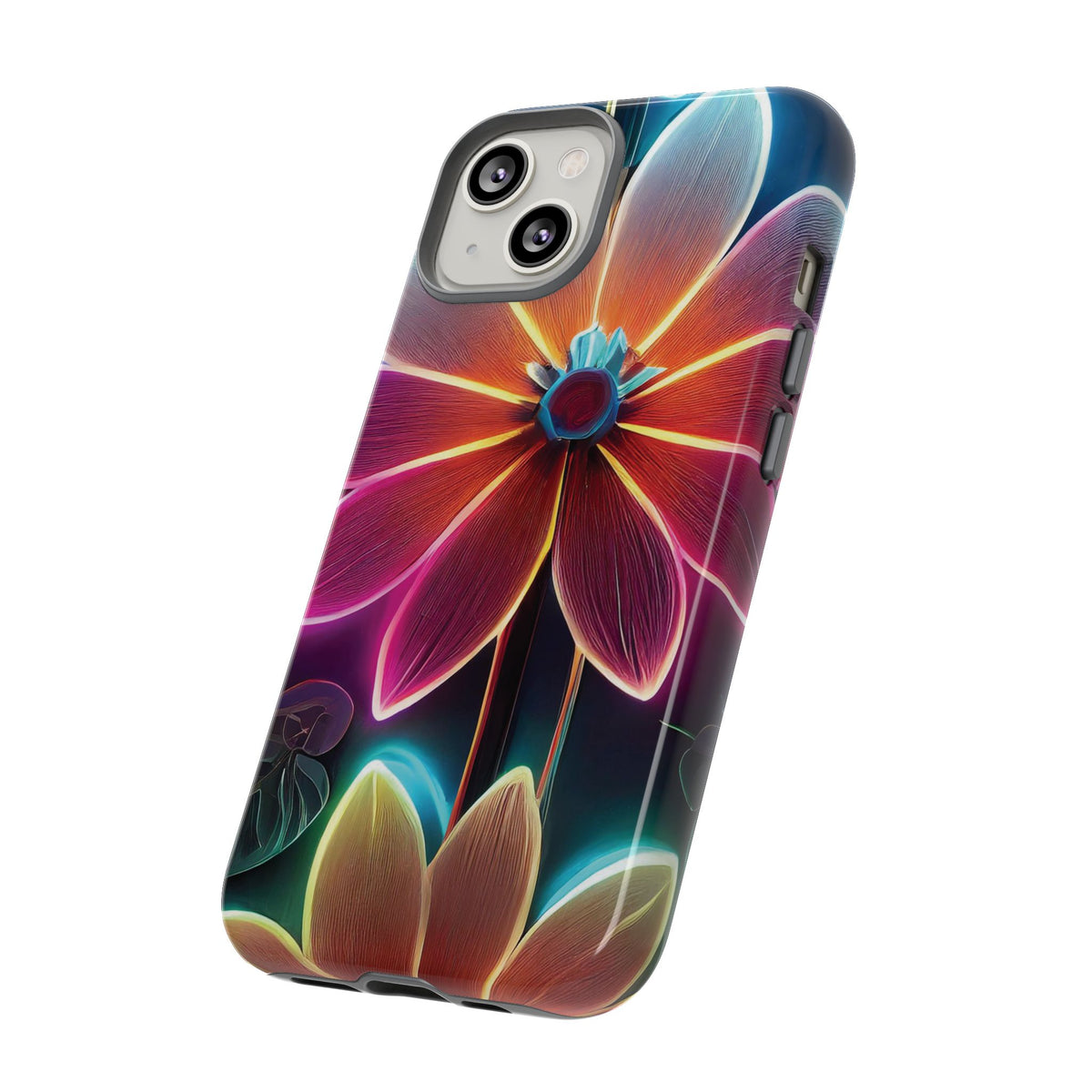 Vibrant Neon Flowers Tough Phone Case - Studio 653