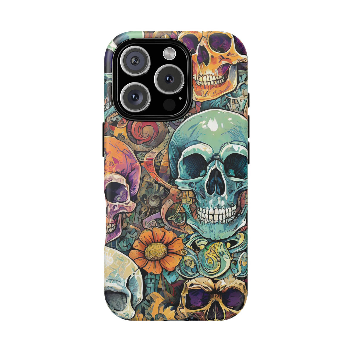 Artistic Skull Collage Tough Phone Case - Studio 653