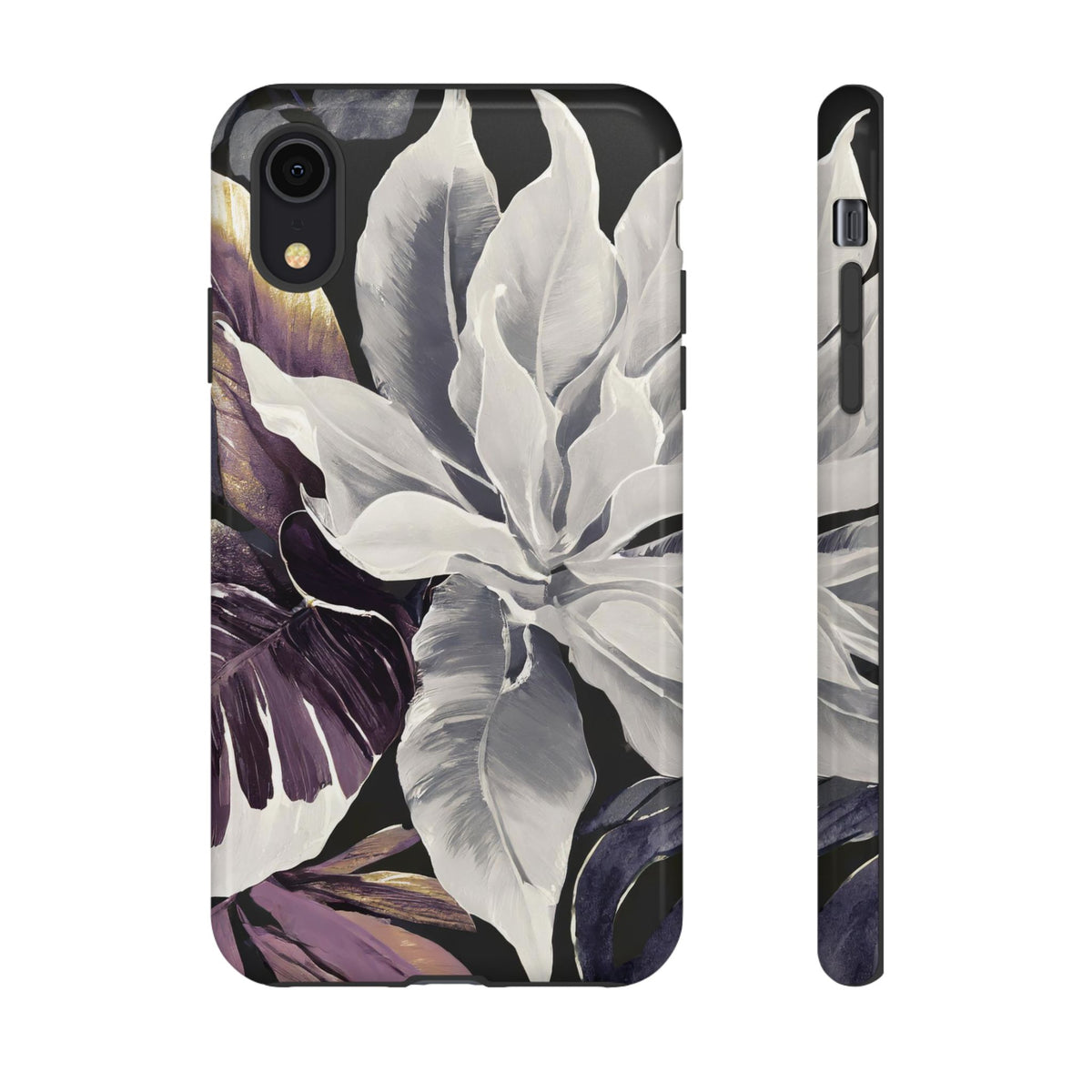 White & Plum Floral Tough Phone Case - Studio 653