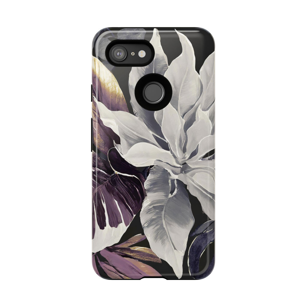 White & Plum Floral Tough Phone Case - Studio 653