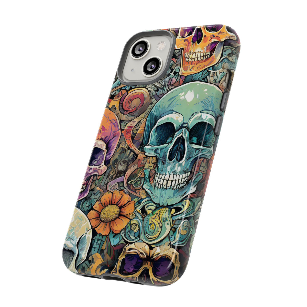 Artistic Skull Collage Tough Phone Case - Studio 653
