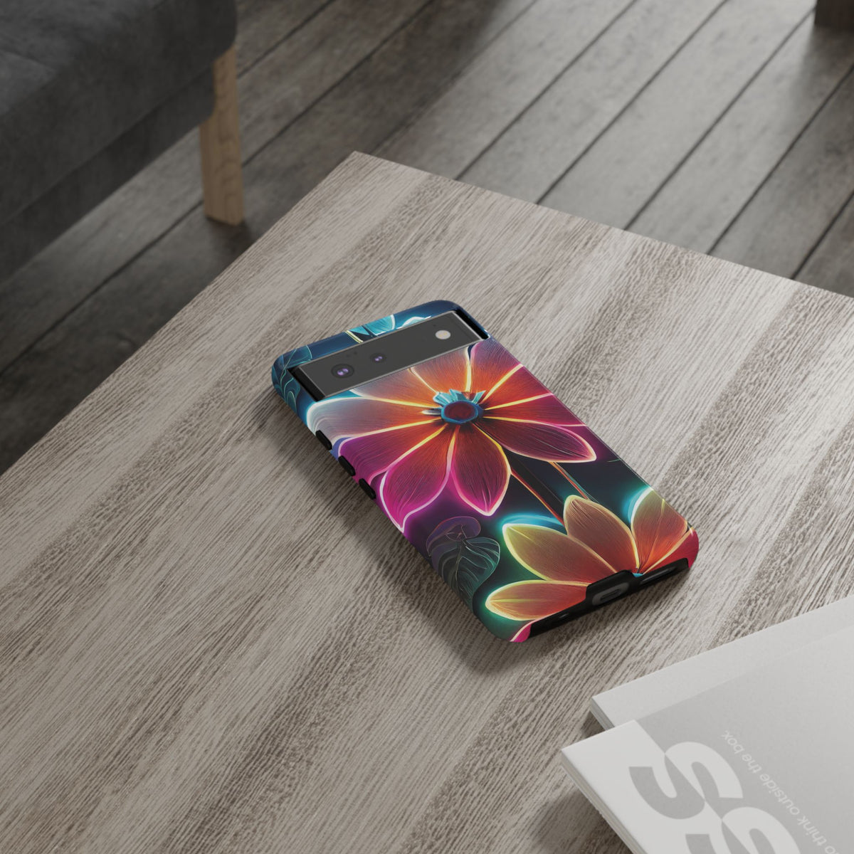 Vibrant Neon Flowers Tough Phone Case - Studio 653