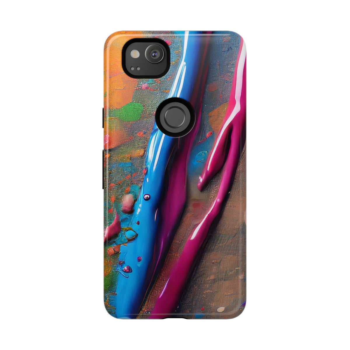 Colorful Artistic Paint Splatter Tough Phone Case - Studio 653