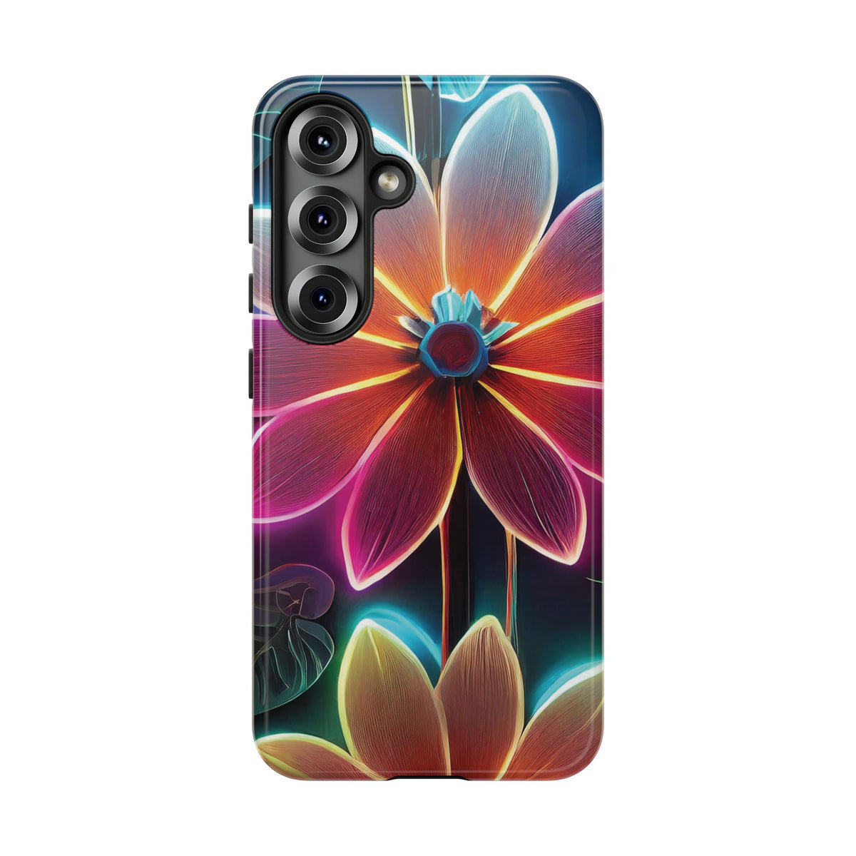Vibrant Neon Flowers Tough Phone Case - Studio 653