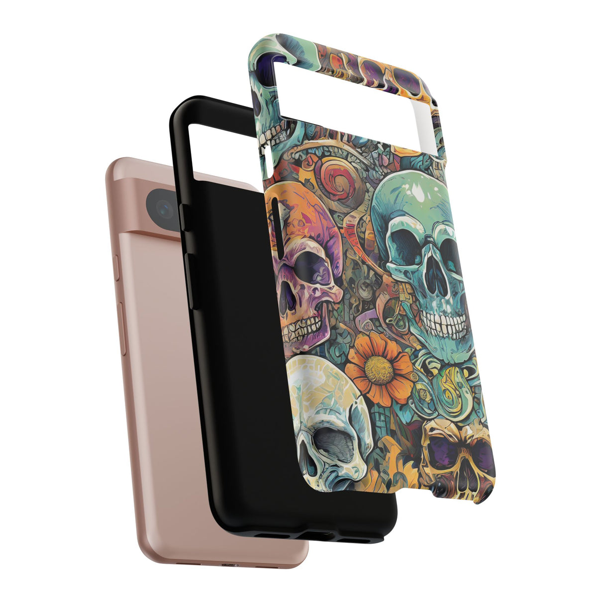 Artistic Skull Collage Tough Phone Case - Studio 653