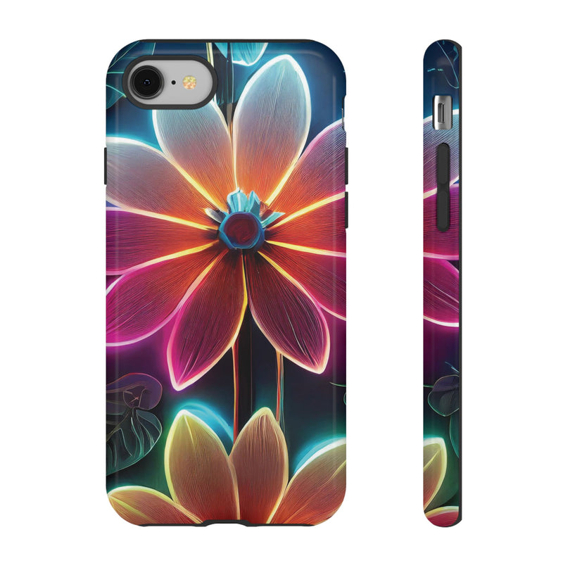 Vibrant Neon Flowers Tough Phone Case - Studio 653