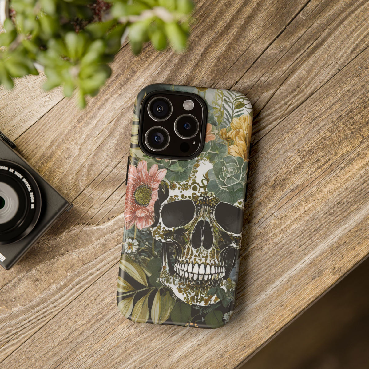 Floral Skull Tough Phone Case - Studio 653