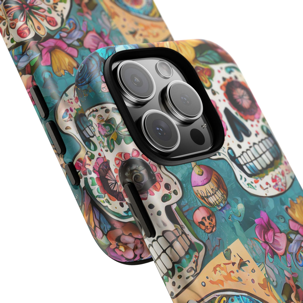 Vibrant Sugar Skull Tough Phone Case - Studio 653