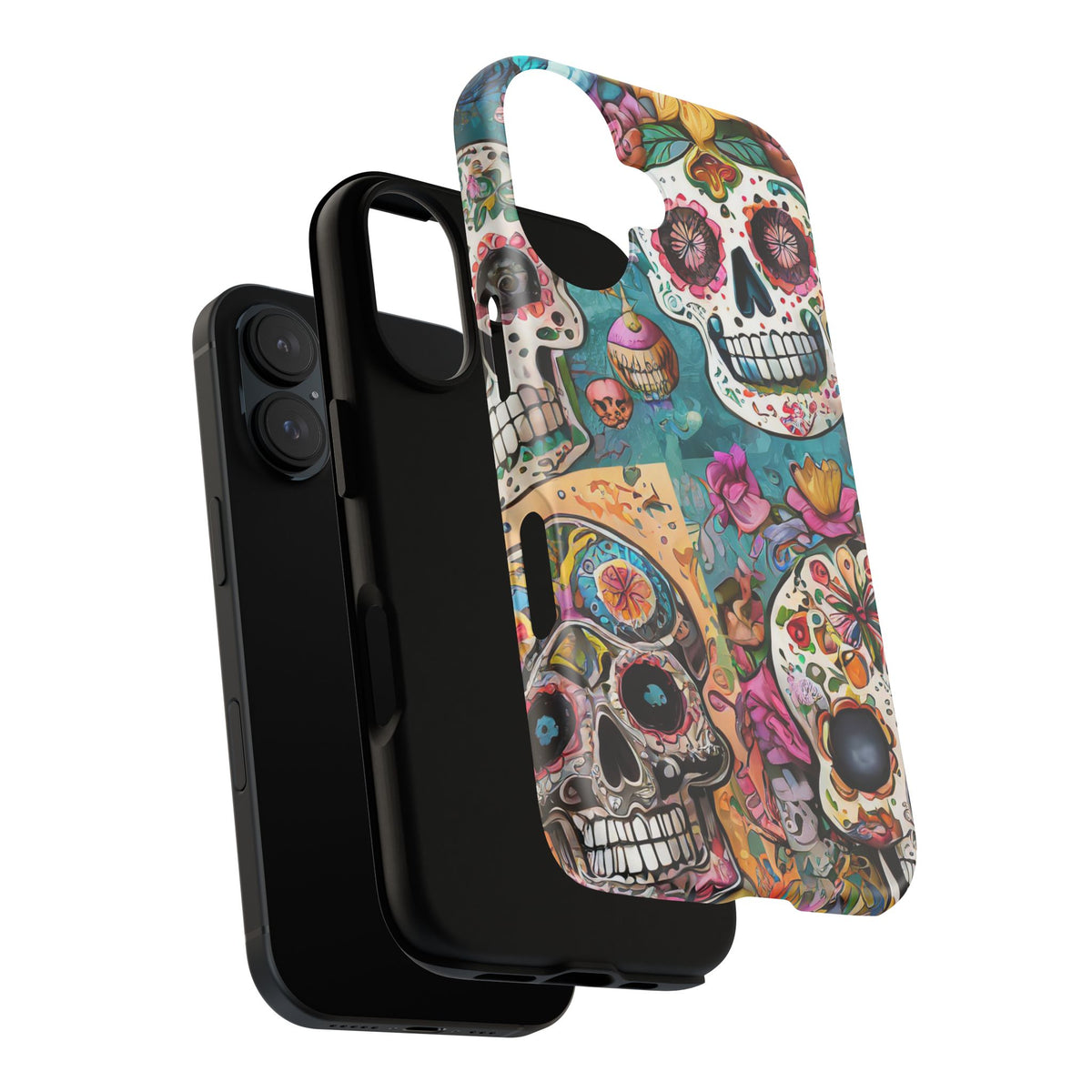 Vibrant Sugar Skull Tough Phone Case - Studio 653