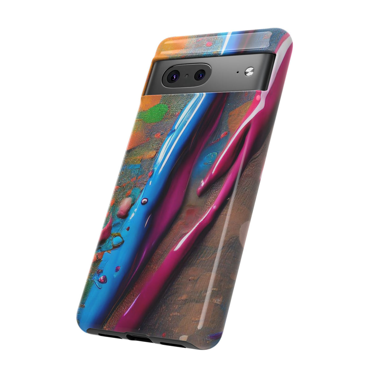 Colorful Artistic Paint Splatter Tough Phone Case - Studio 653