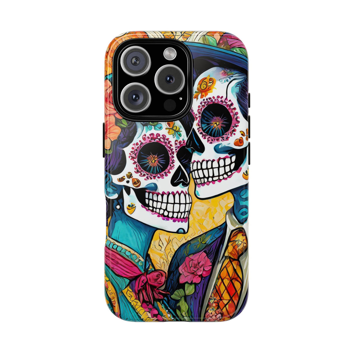 Loving Sugar Skull Couple Tough Phone Case - Studio 653