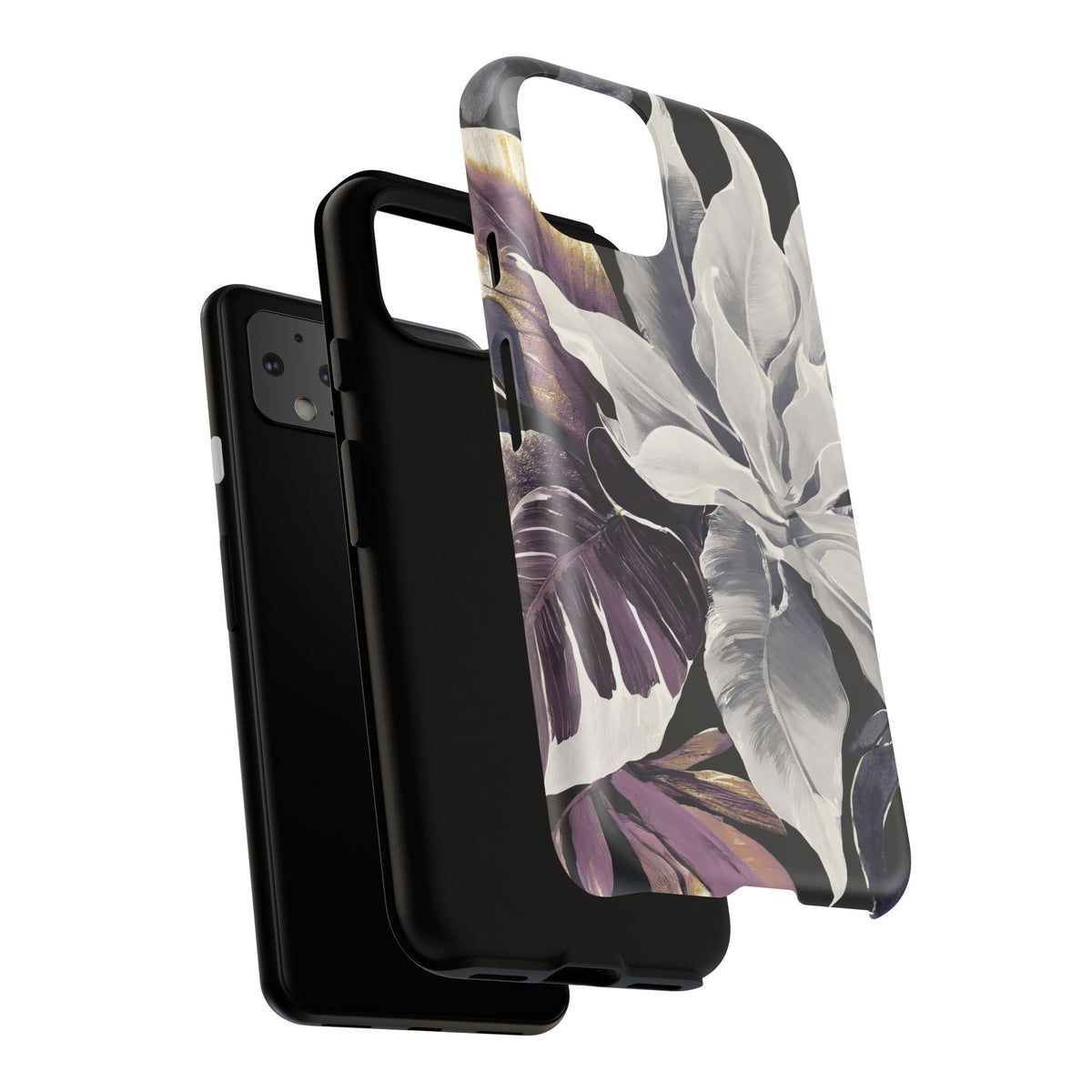 White & Plum Floral Tough Phone Case - Studio 653