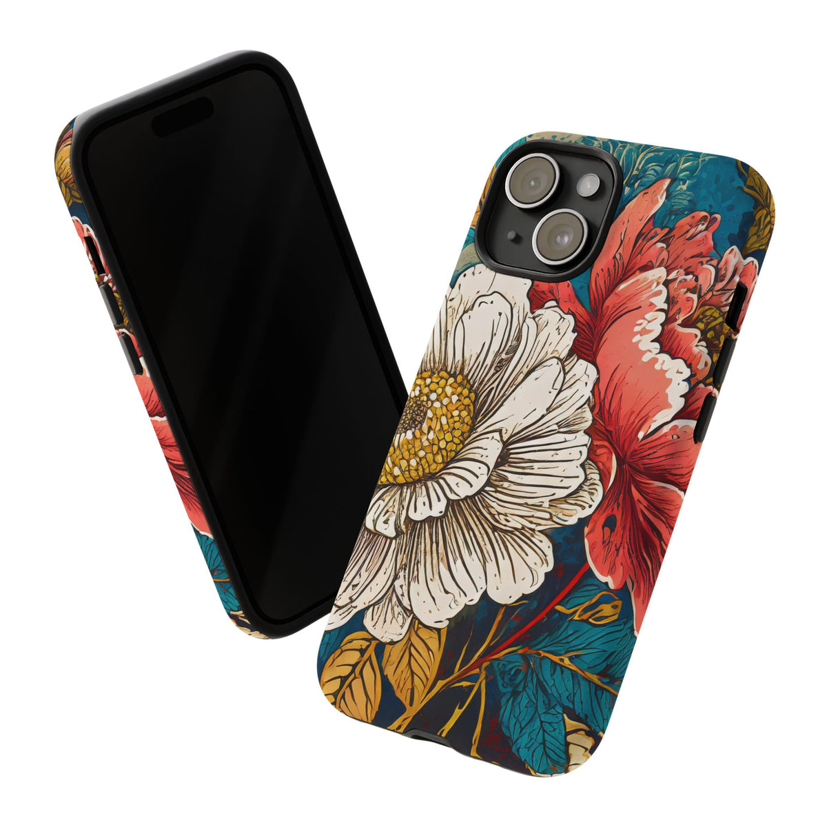 Artistic Floral Tough Phone Case - Studio 653