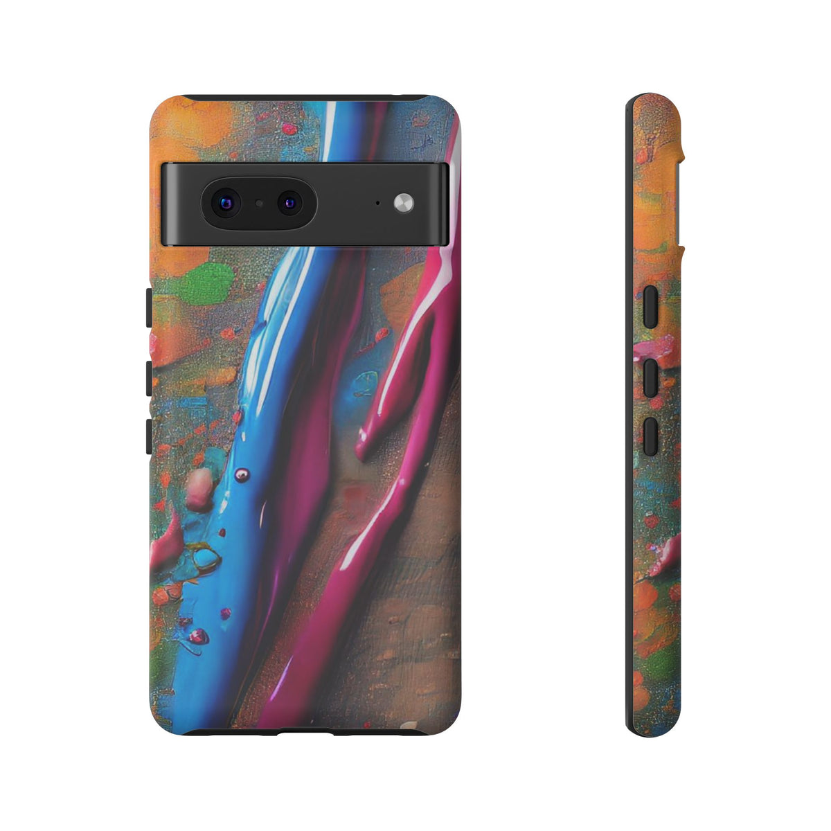 Colorful Artistic Paint Splatter Tough Phone Case - Studio 653