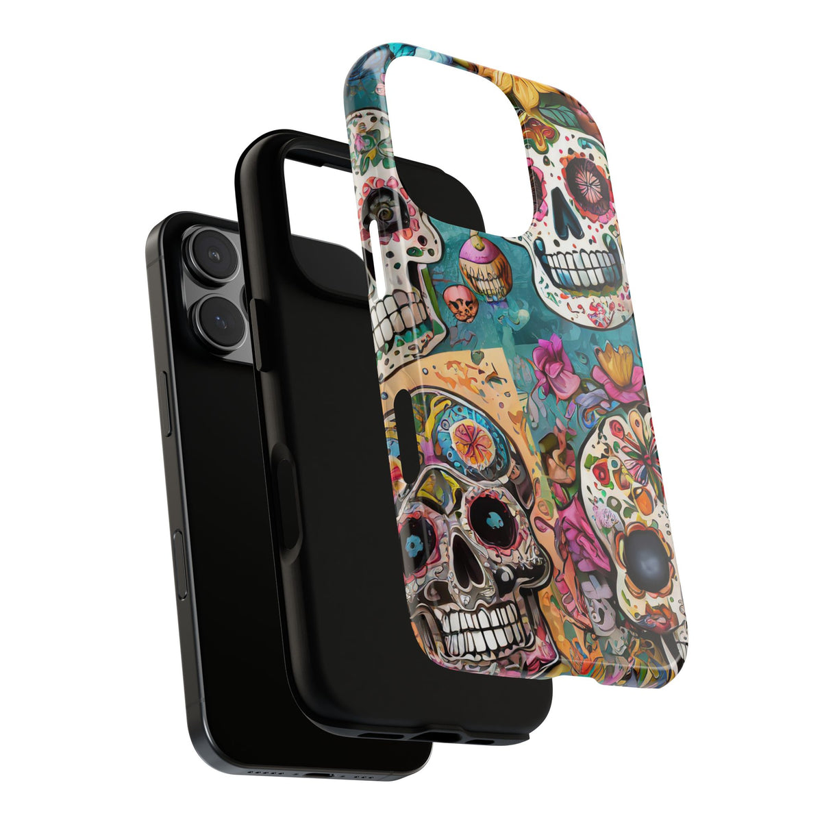 Vibrant Sugar Skull Tough Phone Case - Studio 653