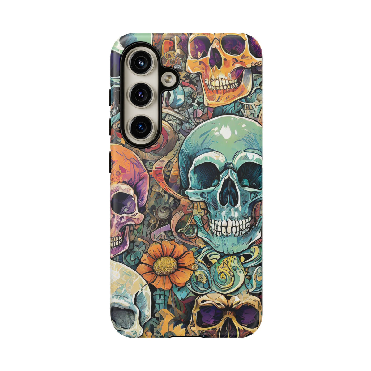 Artistic Skull Collage Tough Phone Case - Studio 653