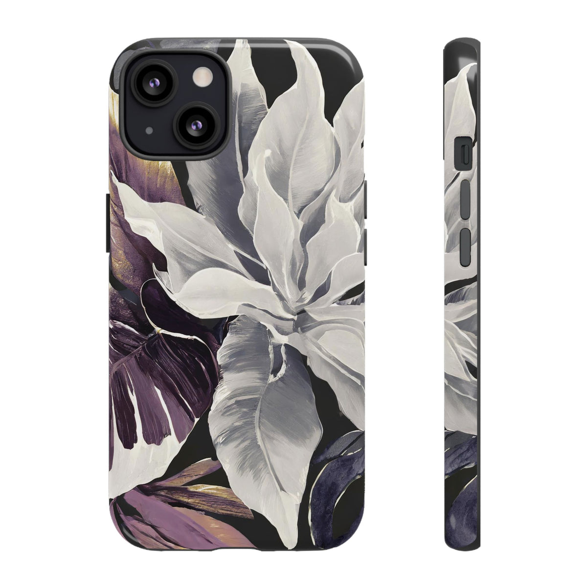 White & Plum Floral Tough Phone Case - Studio 653