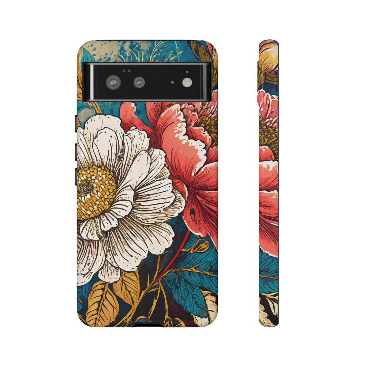 Artistic Floral Tough Phone Case - Studio 653