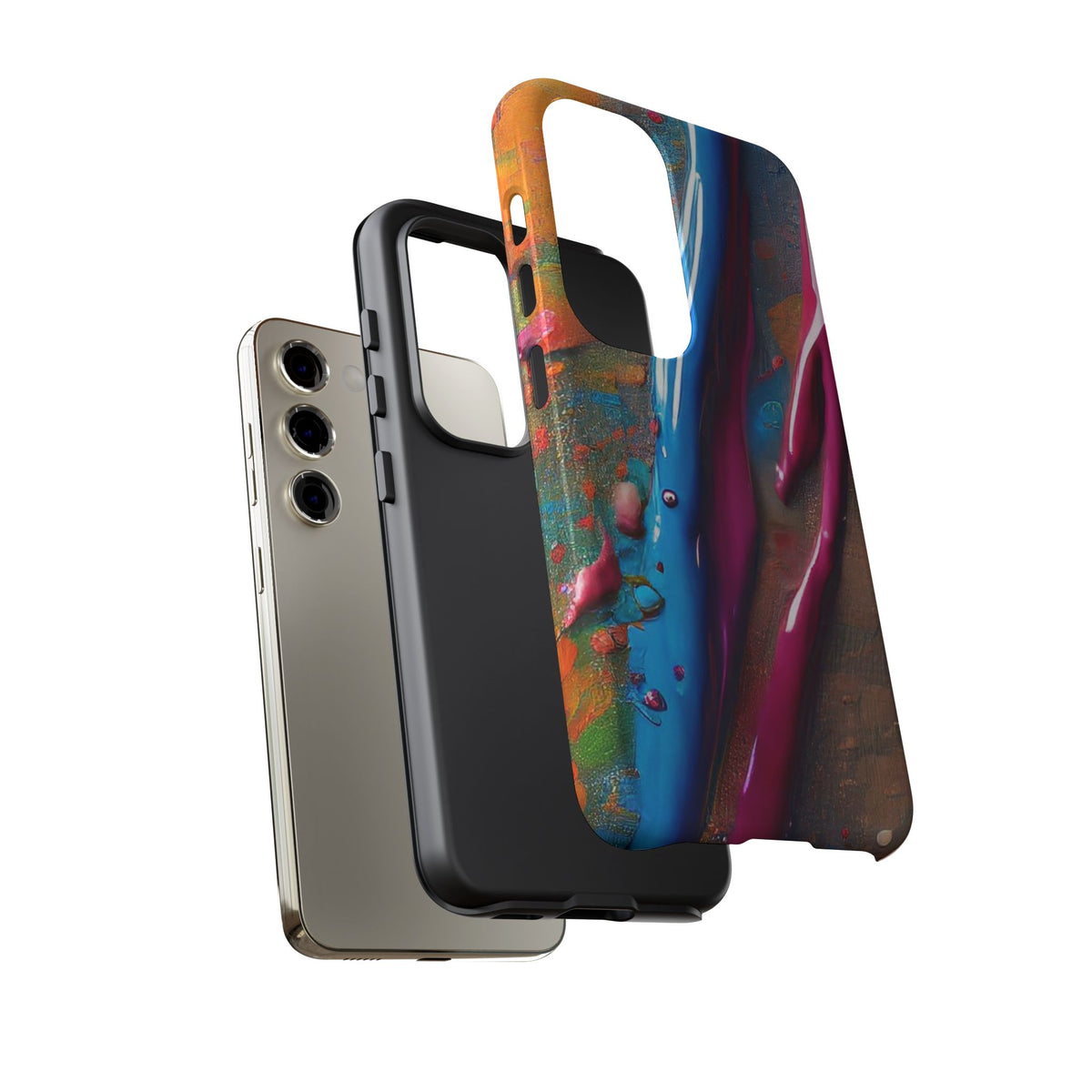 Colorful Artistic Paint Splatter Tough Phone Case - Studio 653