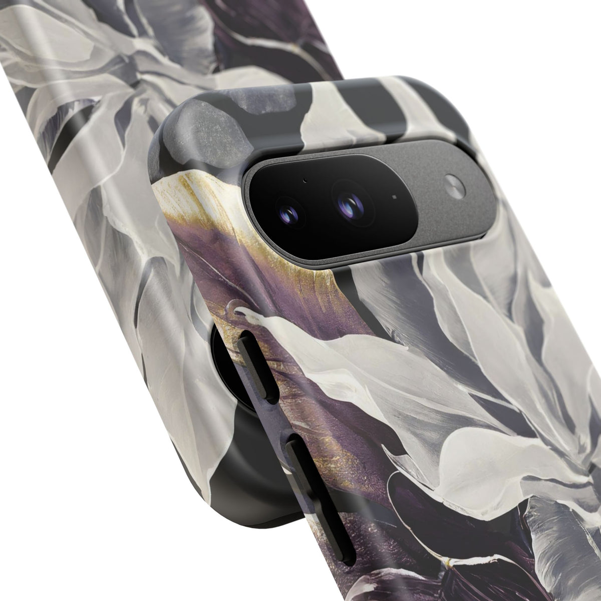 White & Plum Floral Tough Phone Case - Studio 653