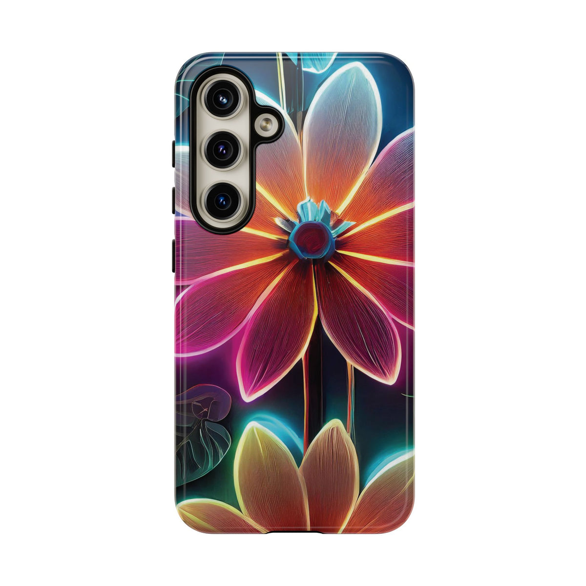 Vibrant Neon Flowers Tough Phone Case - Studio 653