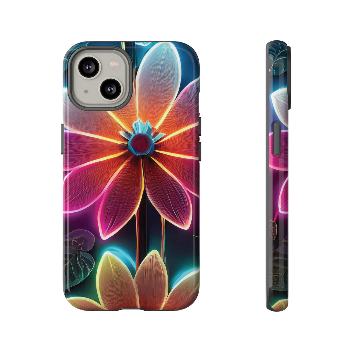Vibrant Neon Flowers Tough Phone Case - Studio 653