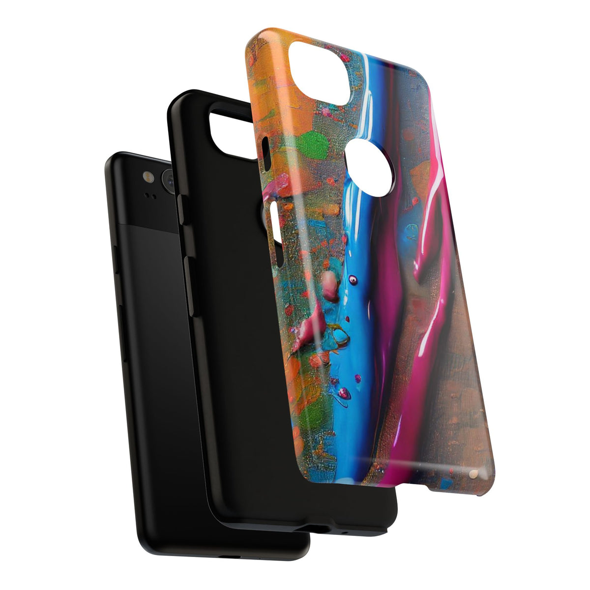 Colorful Artistic Paint Splatter Tough Phone Case - Studio 653
