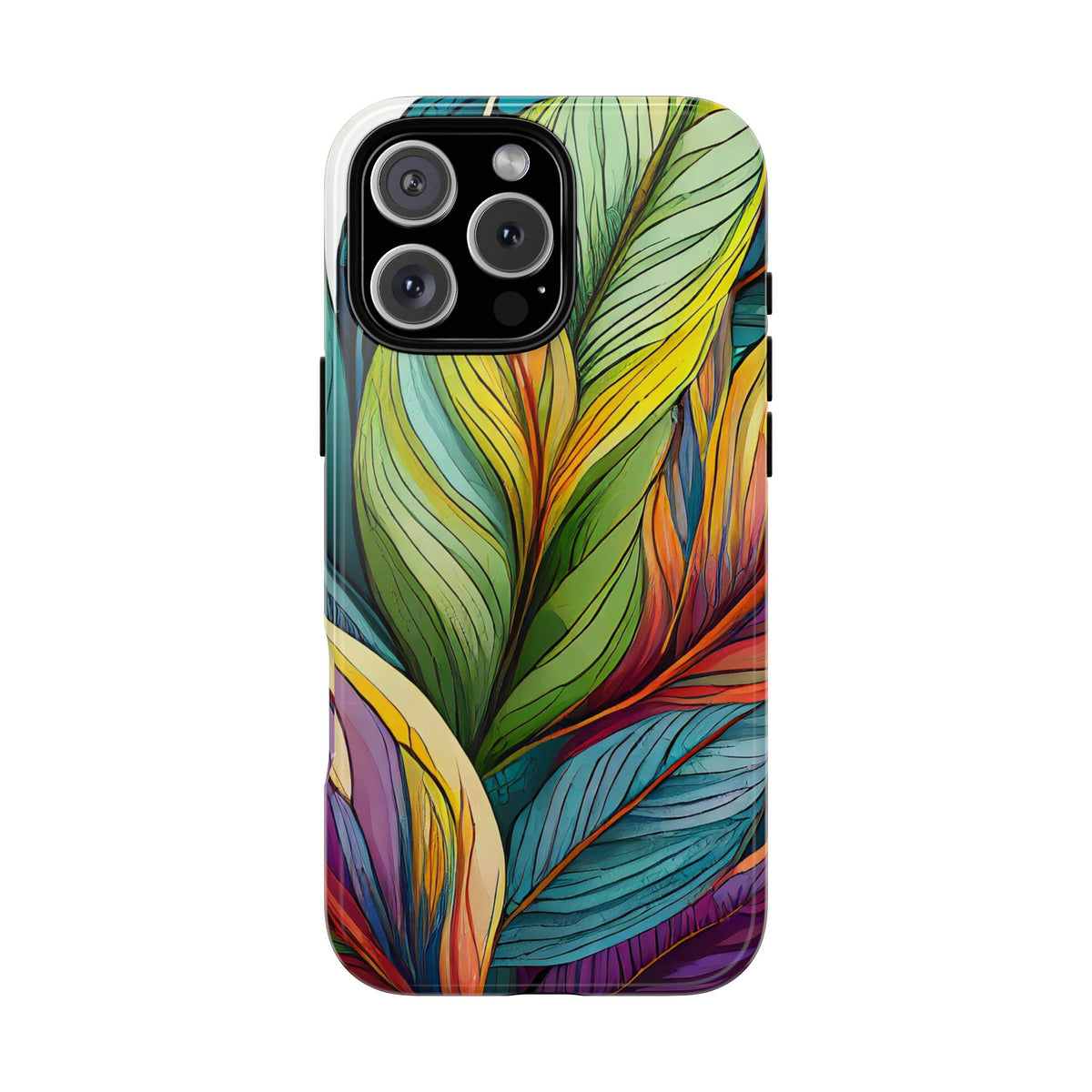 Vibrant Tropical Leaf Tough Phone Case - Studio 653
