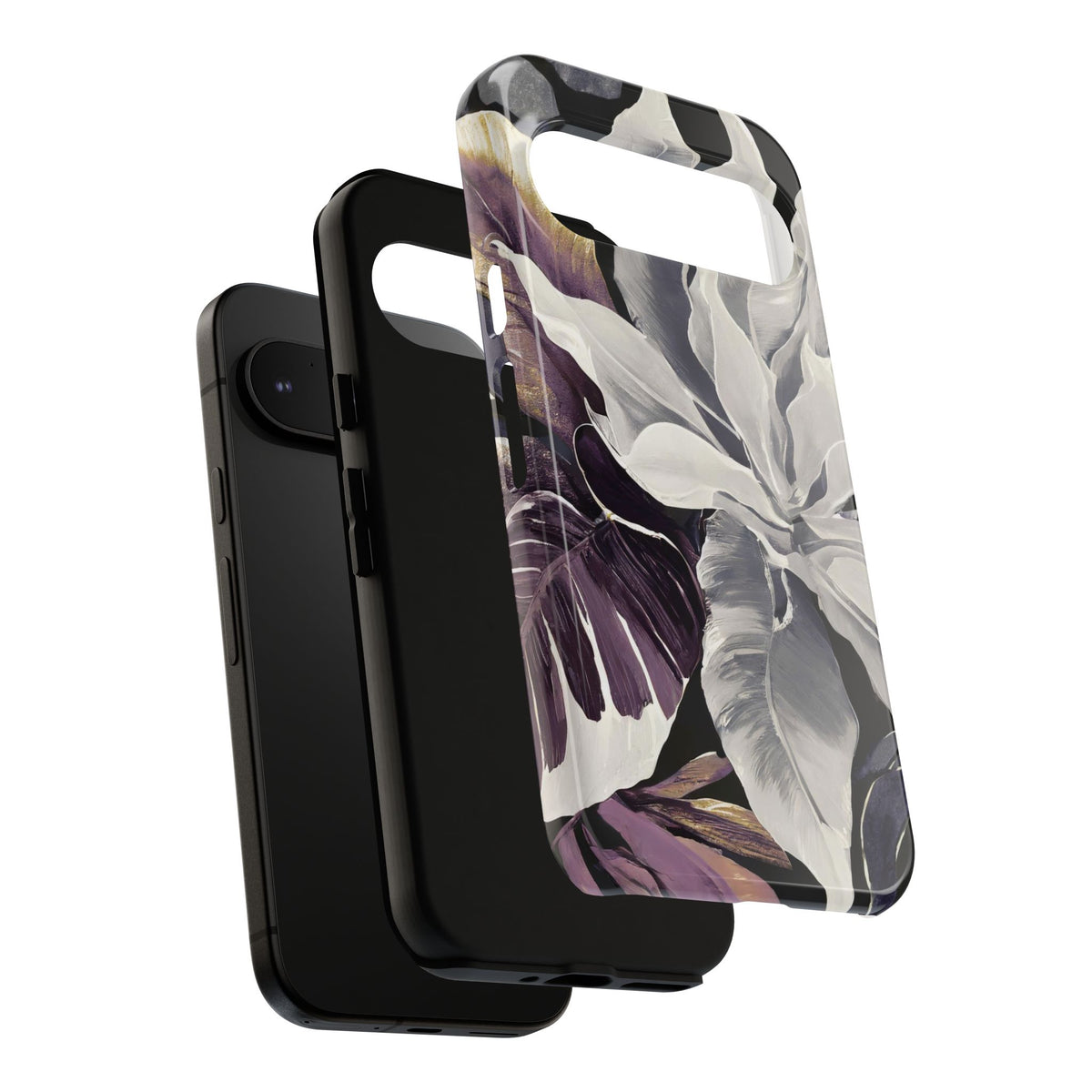 White & Plum Floral Tough Phone Case - Studio 653