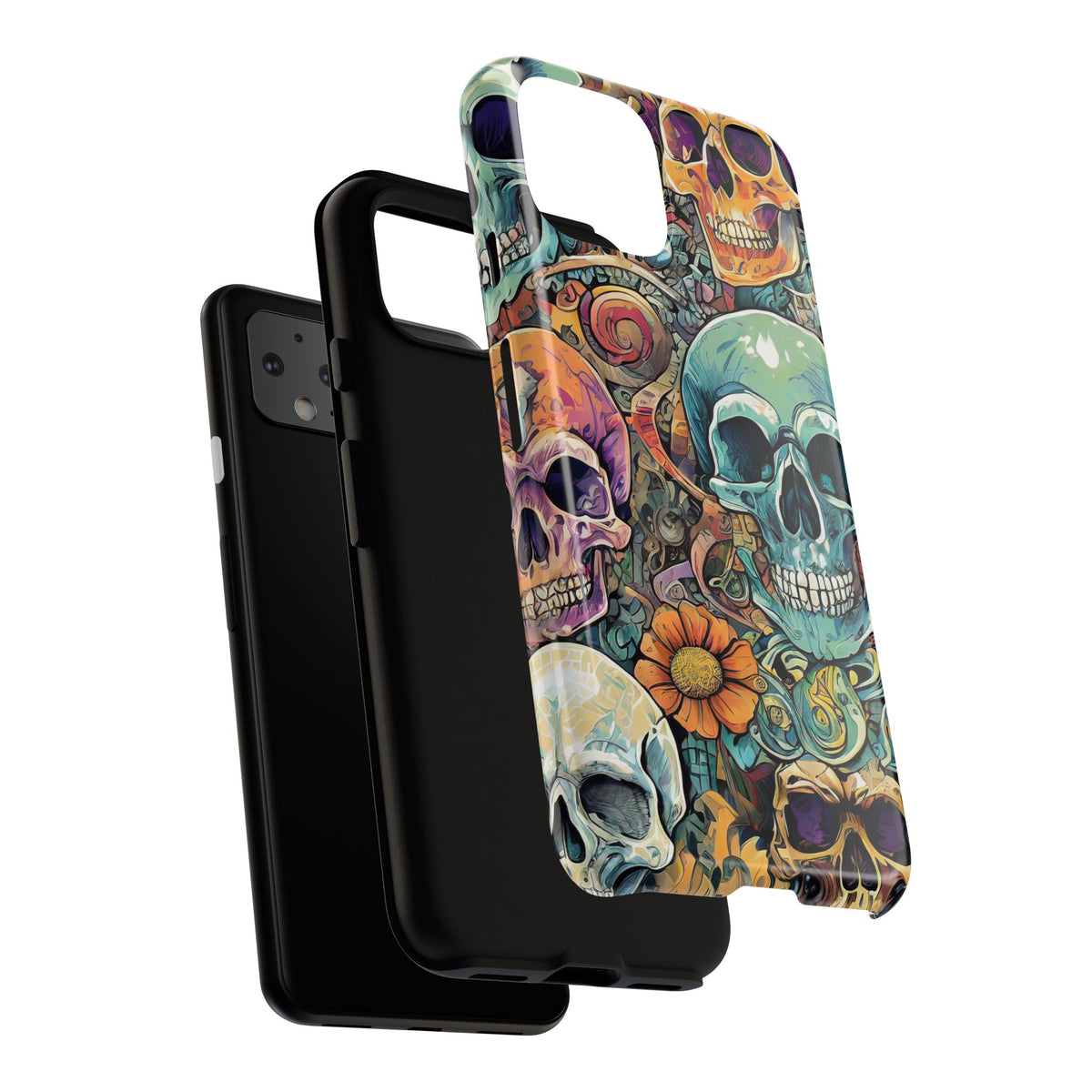 Artistic Skull Collage Tough Phone Case - Studio 653