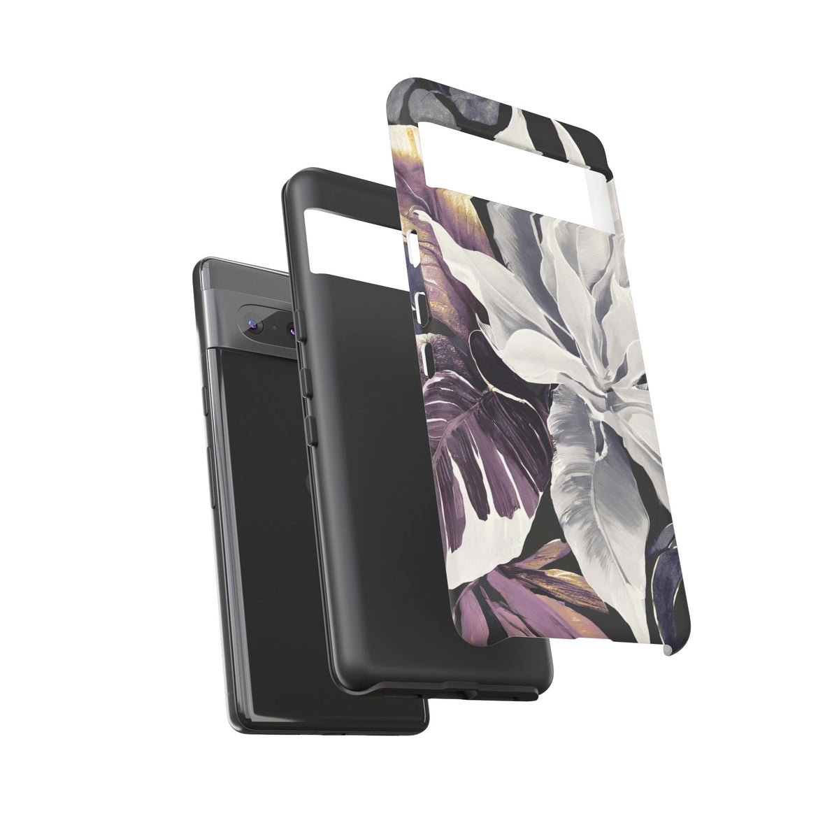 White & Plum Floral Tough Phone Case - Studio 653