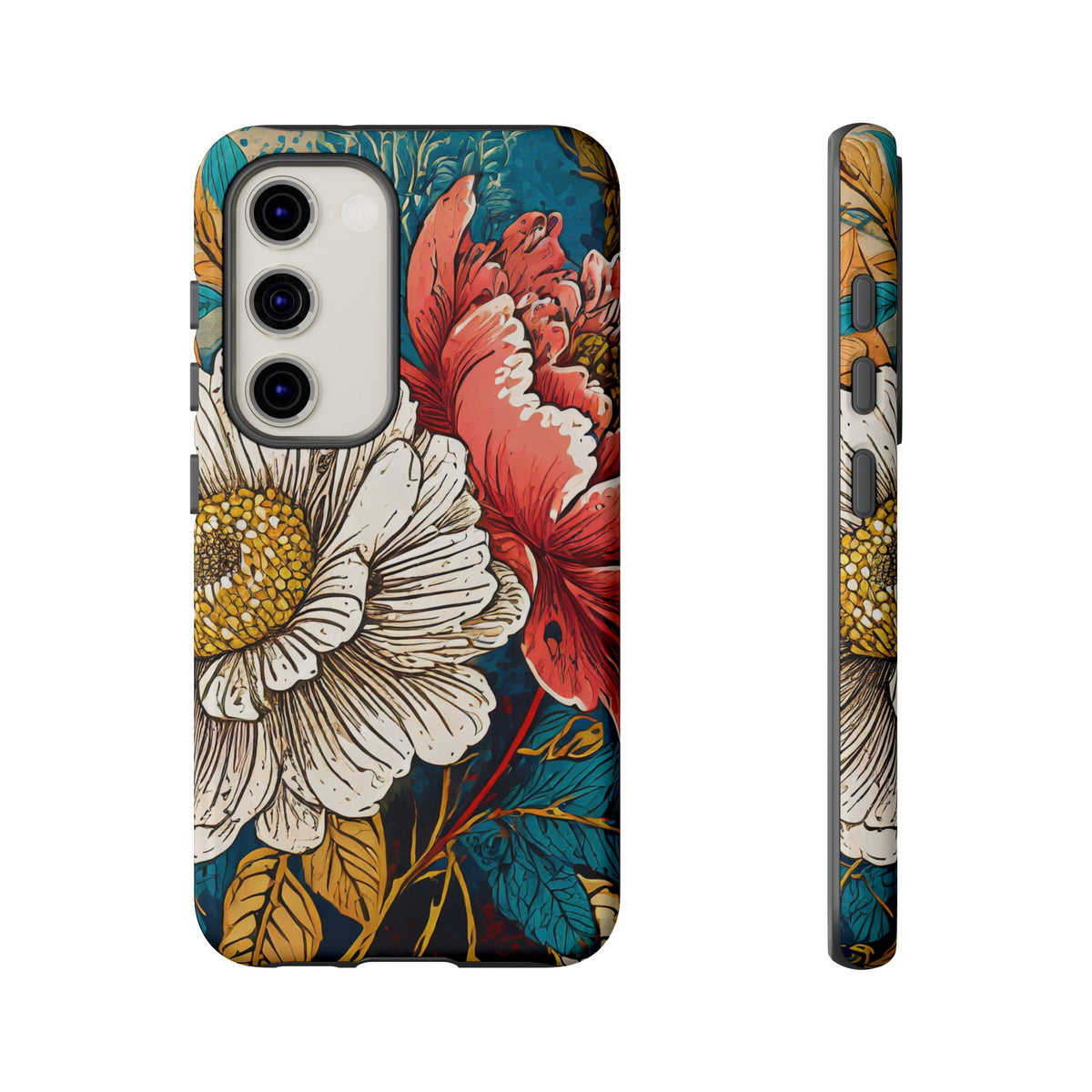Artistic Floral Tough Phone Case - Studio 653