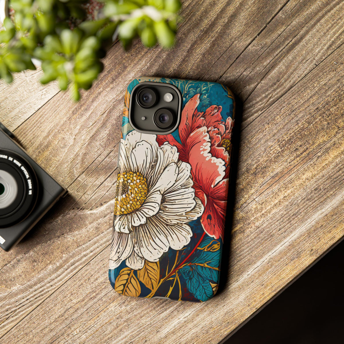 Artistic Floral Tough Phone Case - Studio 653
