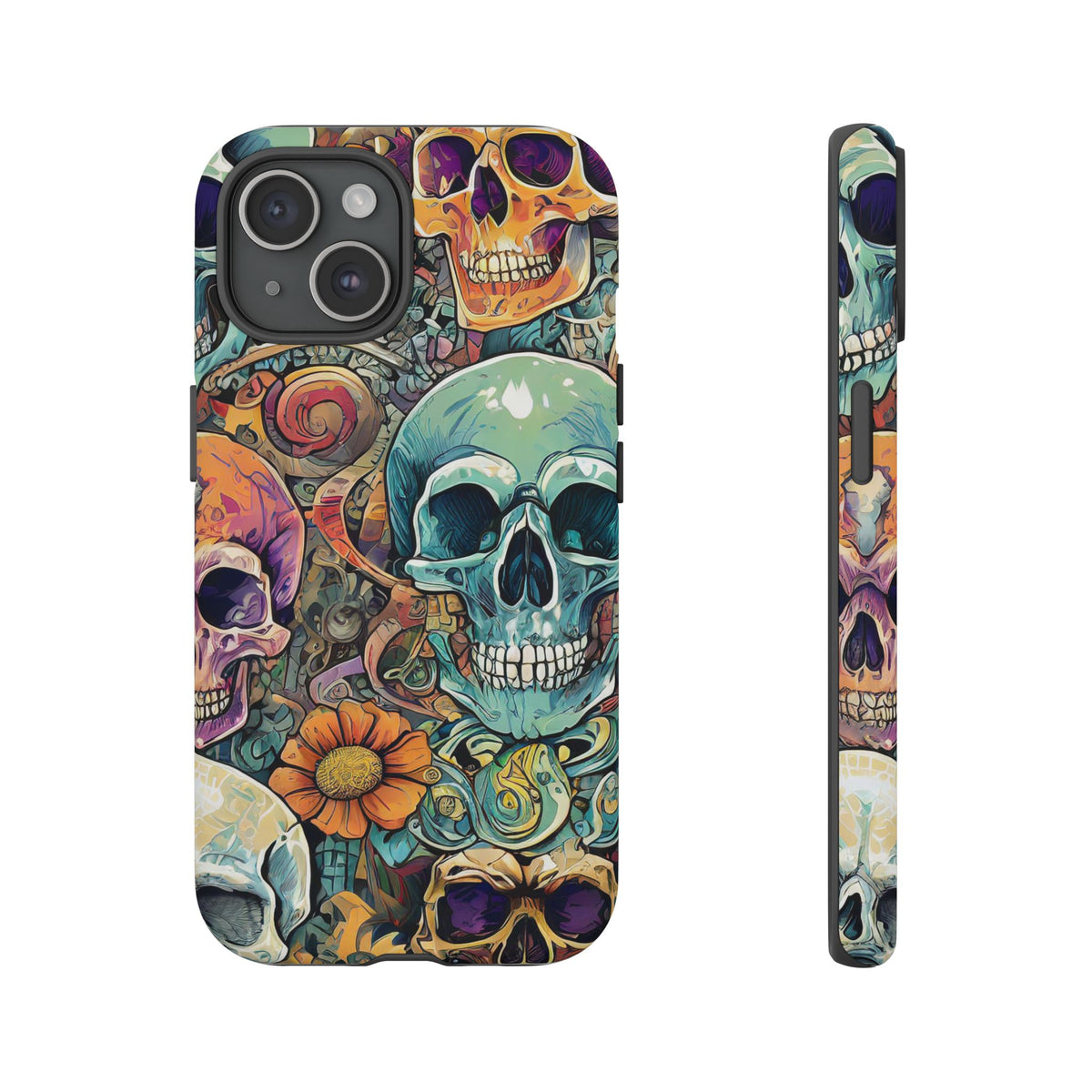 Artistic Skull Collage Tough Phone Case - Studio 653
