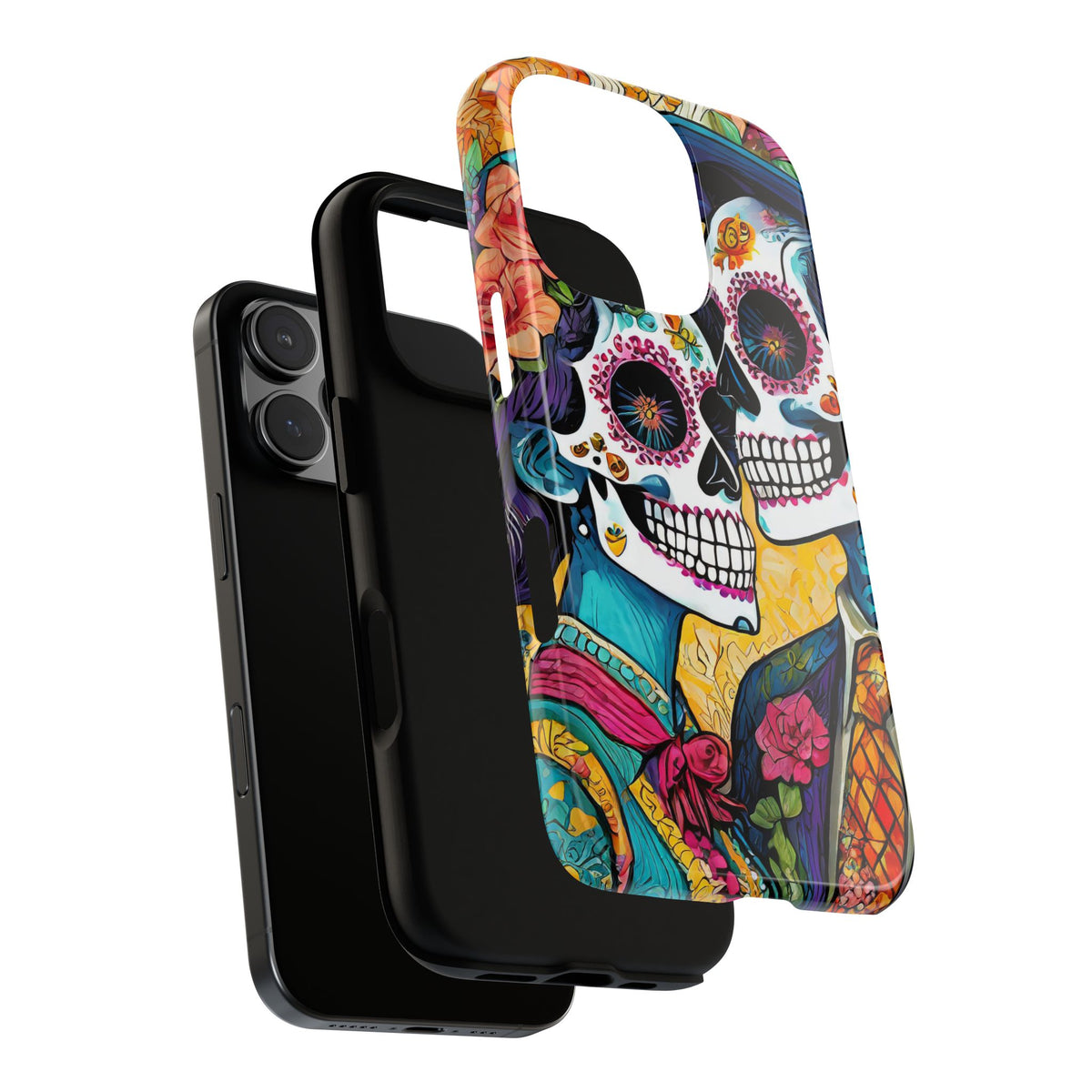 Loving Sugar Skull Couple Tough Phone Case - Studio 653