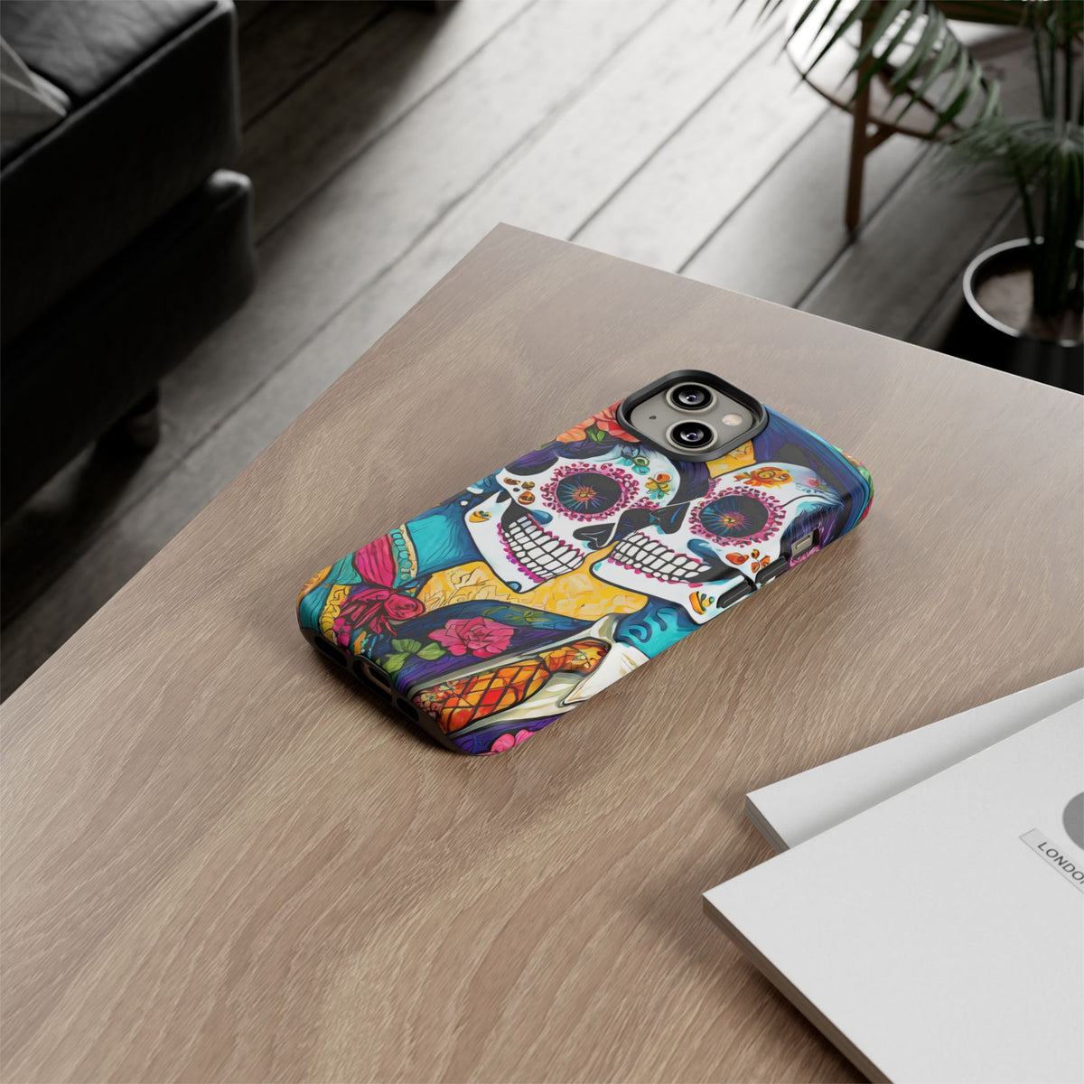 Loving Sugar Skull Couple Tough Phone Case - Studio 653