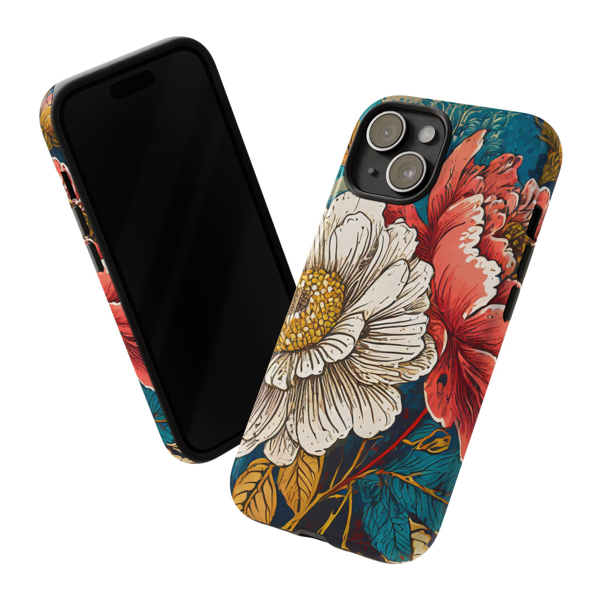 Artistic Floral Tough Phone Case - Studio 653
