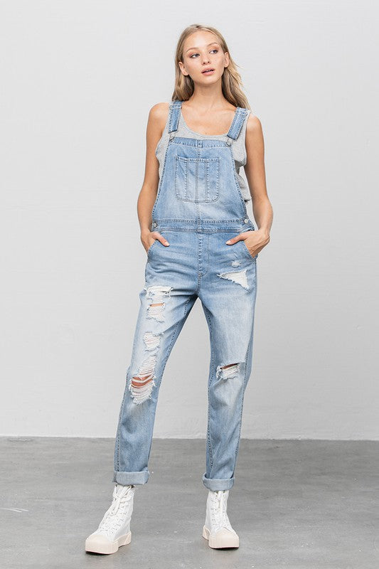 Insane Gene Heavy Body Premium Destroyed Denim Overalls - Studio 653