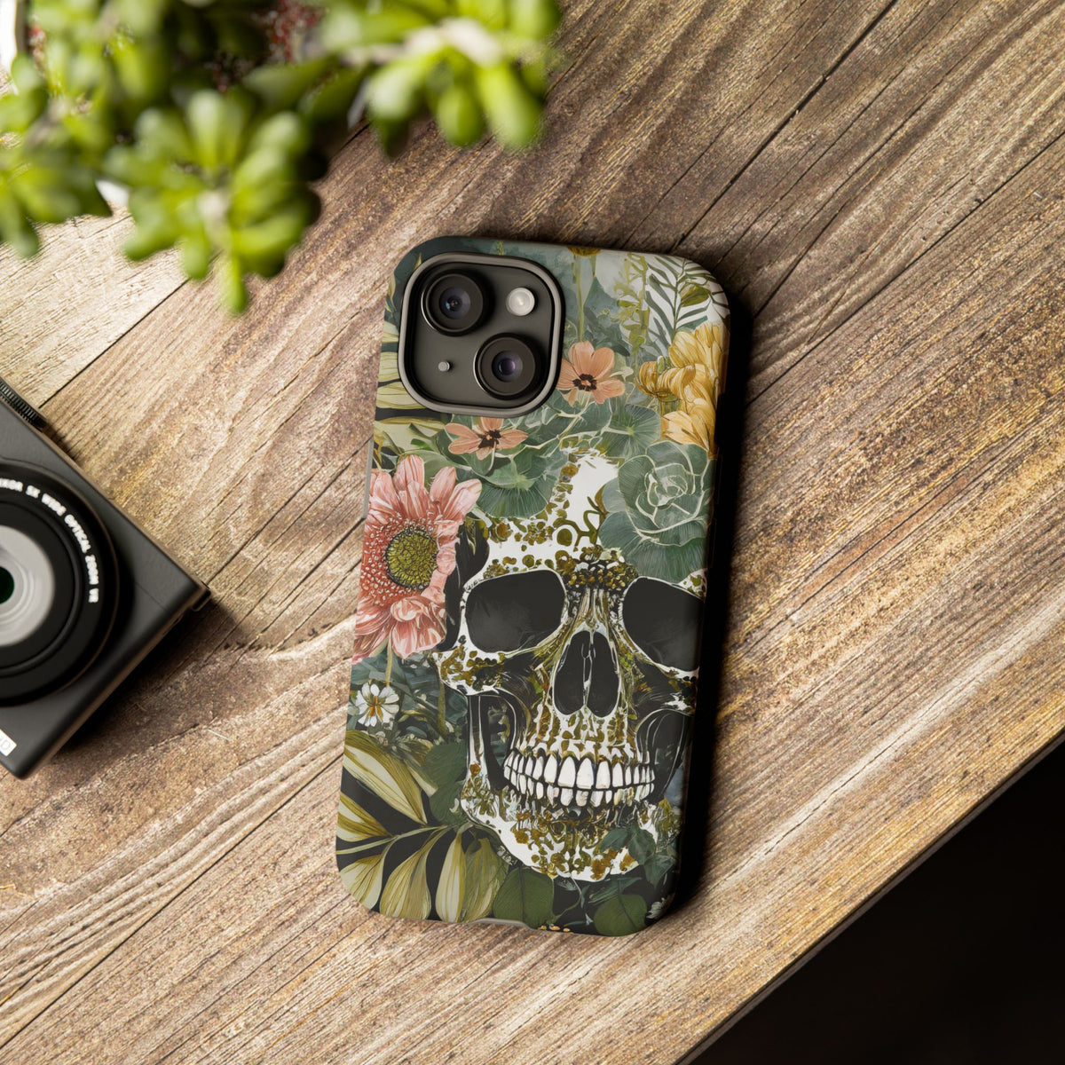 Floral Skull Tough Phone Case - Studio 653