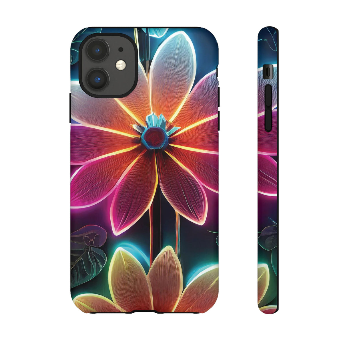 Vibrant Neon Flowers Tough Phone Case - Studio 653